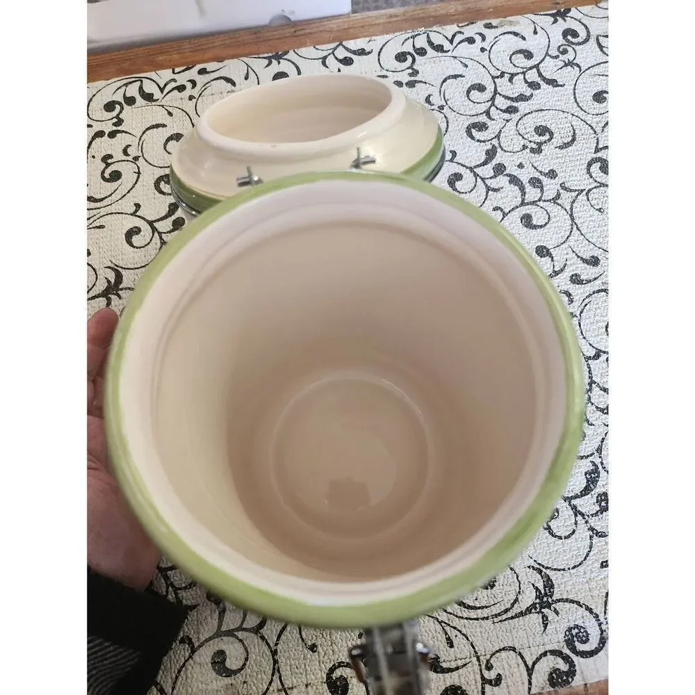 Ceramic Grape  Design Canister